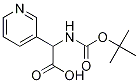 2-(BOC-氨基)-2-(3-吡啶基)乙酸结构式
