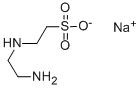 Structure of sodium 2-[(2-aminoethyl)amino]ethanesulphonate