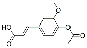 3-Methoxy-4-acetoxy-trans-cinnamic acid结构式