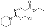 Structure of ETHYL 4-CHLORO-2-(PIPERIDIN-1-YL)PYRIMIDINE-5-CARBOXYLATE
