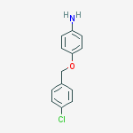 Structure of 4-[(4-chlorophenyl)methoxy]aniline