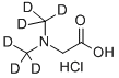 N-甲基肌氨酸-二甲基-D6 盐酸盐结构式