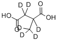 2-METHYLSUCCINIC ACID (D6)结构式