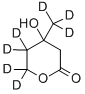 Structure of MEVALONOLACTONE-4,4,5,5,6,6,6-D7