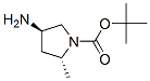 4-氨基-2-甲基-1-(2R,4R)-吡咯烷羧酸叔丁酯结构式