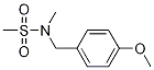N-(4-甲氧基苯基)-N-甲基甲磺酰胺结构式