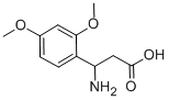 3-AMINO-3-(2,4-DIMETHOXY-PHENYL)-PROPIONIC ACID结构式