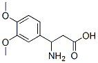 3-氨基-3-(3,4-二甲氧基苯基)丙酸结构式