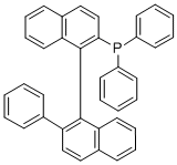 R-(+)-1,1-联萘-2-苯基-2-二苯膦结构式