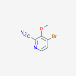 4-Bromo-3-methoxypicolinonitrile结构式