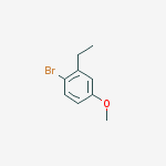 Structure of 1-bromo-2-ethyl-4-methoxybenzene