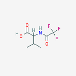 3-methyl-2-[(2,2,2-trifluoroacetyl)amino]butanoic Acid结构式