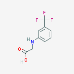 Structure of glycine, N-[3-(trifluoromethyl)phenyl]-
