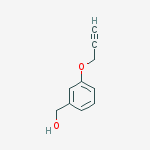 Structure of Benzenemethanol, 3-(2-propyn-1-yloxy)