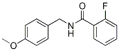 2-氟-N-(4-甲氧基苄基)苯甲酰胺结构式