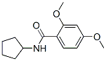 Structure of Benzamide,N-cyclopentyl-2,4-dimethoxy-