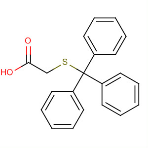 Structure of Acetic acid, [(triphenylmethyl)thio]-