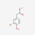 methyl 2-(3-bromo-4-hydroxyphenyl)acetate结构式