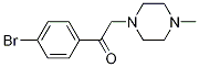 Structure of 2-(4-Bromophenyl)-1-(4-methylpiperazin-1-yl)ethanone