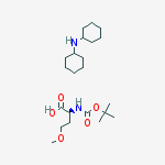 N-?-t-Butoxycarbonyl-O-methyl-L-homoserine dicyclohexylammonium salt结构式