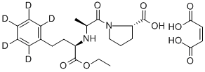 Structure of ENALAPRIL-D5 MALEATE (PHENYL-D5)