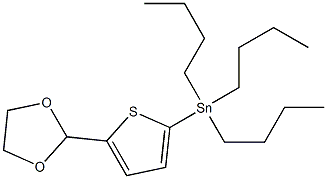 Structure of [5-(1,3-Dioxolan-2-yl)thiophen-2-yl]tributylstannane