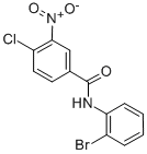 N-(2-bromophenyl)-4-chloro-3-nitrobenzamide结构式
