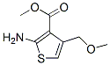 Structure of 3-THIOPHENECARBOXYLIC ACID 2-AMINO-4-(METHOXYMETHYL)-,METHYL ESTER