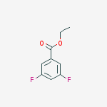Structure of Benzoic acid, 3,5-difluoro-, ethyl ester