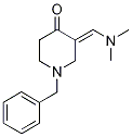 (3E)-1-苄基-3-[(二甲基氨基)亚甲基]哌啶-4-酮结构式