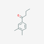 Structure of 1-Butanone, 1-(3,4-dimethylphenyl)-
