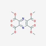 Structure of 2,3,5,6-pyrazinetetracarboxylic acid, tetramethyl ester