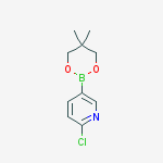 2-CHLORO-5-(5,5-DIMETHYL-1,3,2-DIOXABORINAN-2-YL)PYRIDINE结构式