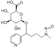 4-(甲基亚硝胺)-1-(3-吡啶基)-1-丁醇-N -Β- D -葡糖苷酸结构式