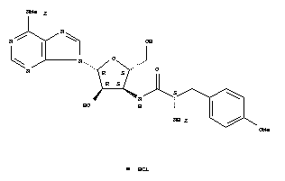 Structure of PUROMYCIN DIHYDROCHLORIDE
