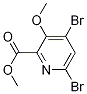 Structure of 2-Pyridinecarboxylic acid, 4,6-dibroMo-3-Methoxy-, Methyl ester
