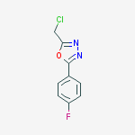 1,3,4-Oxadiazole, 2-(chloromethyl)-5-(4-fluorophenyl)-结构式