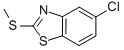 Structure of Benzothiazole,5-chloro-2-(methylthio)-