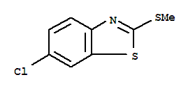 Structure of Benzothiazole,6-chloro-2-(methylthio)-