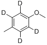 Structure of 4-METHOXYTOLUENE-2,3,5,6-D4