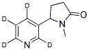 Structure of CONTININE-2,4,5,6-D4 (PYRIDINE-D4)