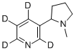 Structure of (+/-)-NICOTINE-D4