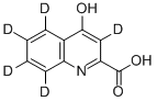 KYNURENIC-3,5,6,7,8-D5 ACID结构式