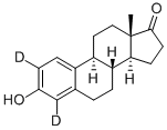 Chemical structure of ESTRONE-2,4-D2