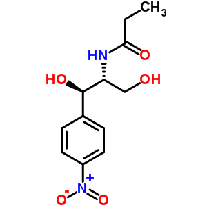 Structure of N-[(1R,2R)-1,3-dihydroxy-1-(4-nitrophenyl)propan-2-yl]propanamide