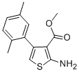 Structure of 2-AMINO-4-(2,5-DIMETHYLPHENYL)THIOPHENE-3-CARBOXYLIC ACID METHYL ESTER
