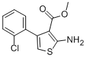 Structure of METHYL 2-AMINO-4-(2-CHLOROPHENYL)-3-THIOPHENECARBOXYLATE