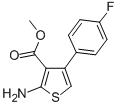 Structure of METHYL 2-AMINO-4-(4-FLUOROPHENYL)THIOPHENE-3-CARBOXYLATE