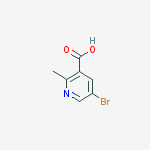 Structure of 5-BROMO-2-METHYLNICOTINIC ACID