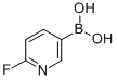 Structure of 2-Fluoropyridine-5-boronic acid
